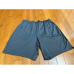 TEK Gear Dry Tek Mens XXL Charcoal Gray Athletic Mesh Side Pocket Gym Shorts